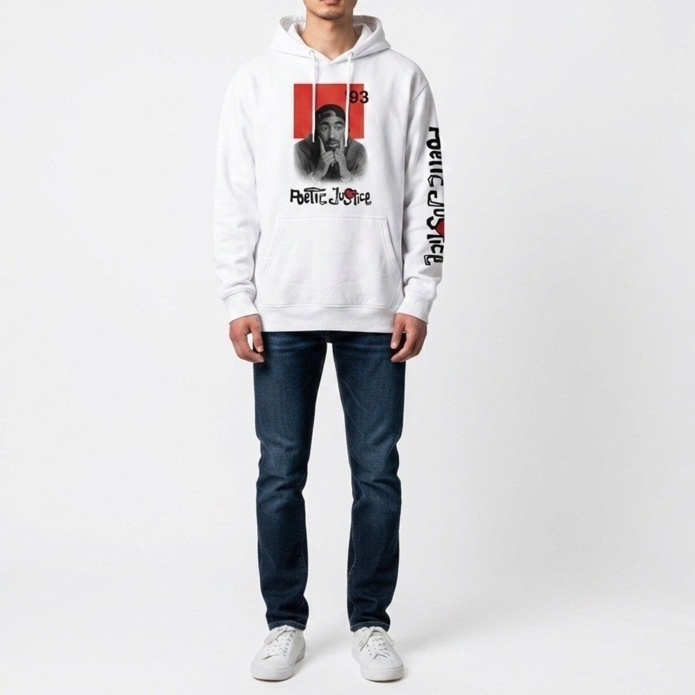 Chemistry Poetic Justice Hoodie XL White Tupac Shakur Graphic 93 Nostalgia